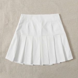 Shein White Pleated Skirt | Small